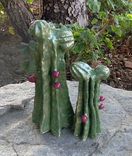 Ceramic Sculpture Set Of 3 Cactus 4 small