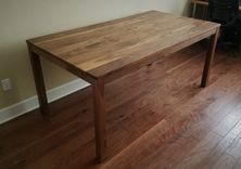 Walnut Parsons Dining Table - Cherry Option 2 small