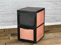 Copper Filing Cabinet, Industrial Office Filing Cabinet, Modern Office Storage. 1 small