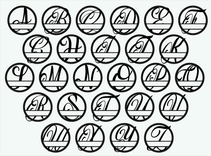 Monogram Sign 5 small