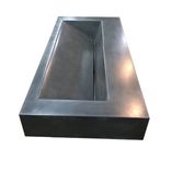 72in Concrete Floating Trough Sink 3 small
