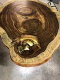 Live Edge Cross Section Slab Table, Live Edge Table Exotic Coffee Table 1 small