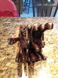 Rustic Walnut And Maple Knife Block 4 small