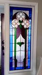 Stained Glass Sidelight Windows - Mount Tabor Dogwoods 1 small