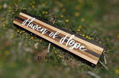 Muti-Colored Wood And Aluminum Sign Personalized 1 small