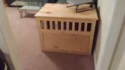 Reclaimed Wood End Table Kennel 2 small