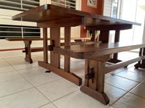 Walnut Table And Benches 4 small