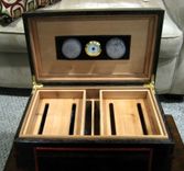 Monogramed Wenge Tabletop Humidor 1 small
