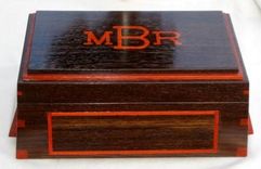 Monogramed Wenge Tabletop Humidor 2 small