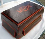 Monogramed Wenge Tabletop Humidor 3 small