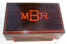 Monogramed Wenge Tabletop Humidor 4 small