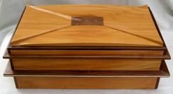 Peroba & Walnut "Saddle Top" Humidor 2 small