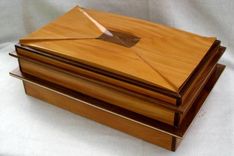 Peroba & Walnut "Saddle Top" Humidor 3 small