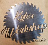 Sawblade Sign With Your Name. Steel Sign. Made To Order. 1 small