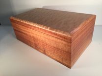 Handcrafted Humidor - Koa And Quilted Maple 1 small