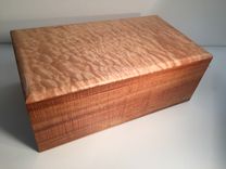 Handcrafted Humidor - Koa And Quilted Maple 2 small