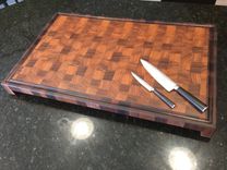 Walnut And Zebrawood Xl Cutting Board 2 small