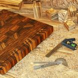 Zebrawood End Grain Cutting Board 2 small