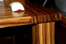 Zebrawood Desk With Printer Stand 3 small