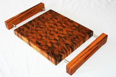 Tigerwood End Grain Cutting Board 2 small