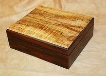 Cocobolo Spalted Maple Humidor 1 small