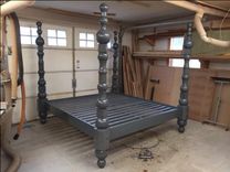Turned Post Platform Bed "The Castle Bed" 1 small