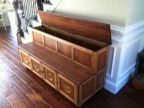 Entry Bench With Storage And 3d Carvings 1 small