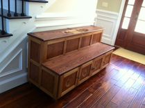 Entry Bench With Storage And 3d Carvings 3 small