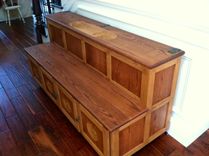 Entry Bench With Storage And 3d Carvings 6 small