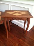 Coffee Table (Mahogany W/ Birdseye Maple Inlays) 6 small