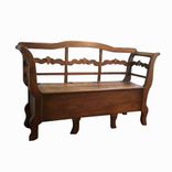 Swedish Entry Foyer Bench With Seat Storage And Hidden Cubby 1 small