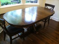 Oval Dining Pedestal Table-Cherry 3 small