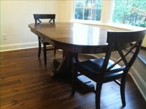 Oval Dining Pedestal Table-Cherry 4 small