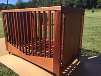 Mahogany Baby Crib 2 small