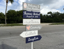 Welcome Wedding Sign, Anchor Wedding Decor Idea, Silver Wedding Decor 1 small