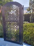 Italian design metal gate #4254 R. O. width 36" by 60" 2 small