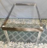 Acrylic Parsons Style Dining Table.  Hand Crated And Made To Order 4 small
