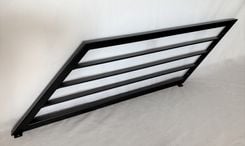 Horizontal Slat Steel Railing; Knee Wall Stairway Modern Luxury Metal Handrail 6 small