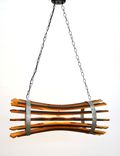 Wine Barrel Stave Chandelier - Portunus - Made From Reclaimed California Wine Barrels 1 small