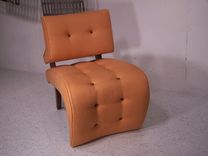 Upholstered Orange Chair 2 small