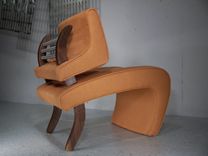 Upholstered Orange Chair 4 small