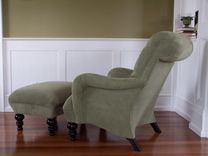 Custom Club Lounge Chair & Ottoman 1 small