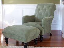 Custom Club Lounge Chair & Ottoman 2 small