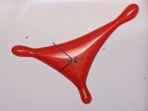 Sculpted Wood Clock / Splock 1 small