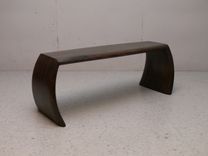 Modern Wood Bench / Flat Top Dialogue Bench 2 small