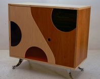 Cherry & Maple Cabinet / Bar 1 small