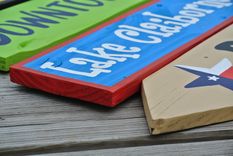 Outdoor Family Gift For Christmas. Garden Decor Arrow Wood Sign. Backyard Decor. 2 small