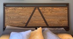 Industrial Farmhouse Headboard; Urban Rustic Headboard/Wall Art 2 small