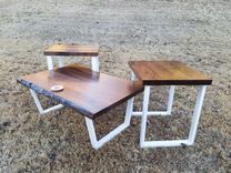 Live Edge Walnut Living Room Tables 2 small