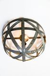 Wine Barrel Ring Flush Mount Ceiling Light - Orbis - Made From Retired Ca Wine Barrel Rings 4 small